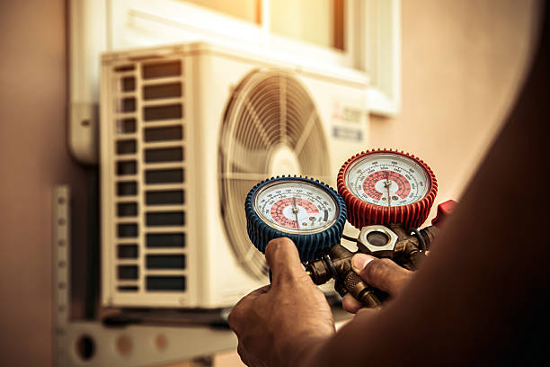 Professional Hvac technician working in Lake George, NY